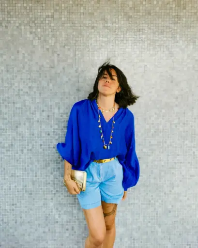 SHORT DENIM LEGER CLAIR 