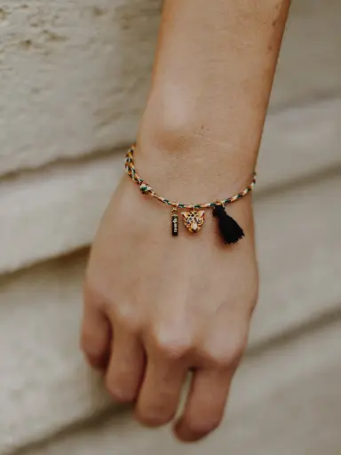 [D191] BRACELET LEOPARD MULTI