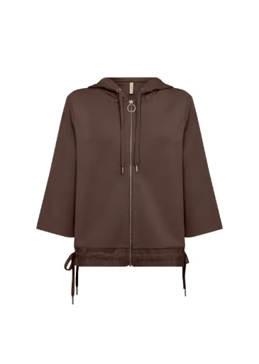 GILET BRUN CAPUCHE BANU