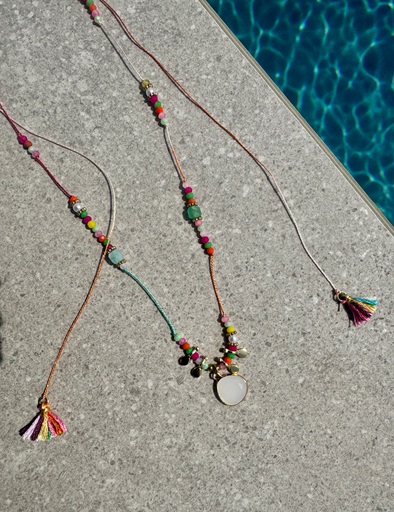 [DODI5124] COLLIER MULTI POMPOM