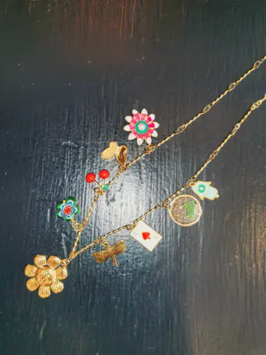 [DODI 0095] COLLIER FLEUR SECHEE