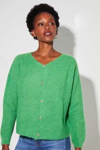 CARDIGAN BABY ALPAGA VERT