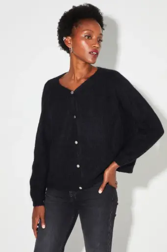 CARDIGAN BABY ALPAGA NOIR