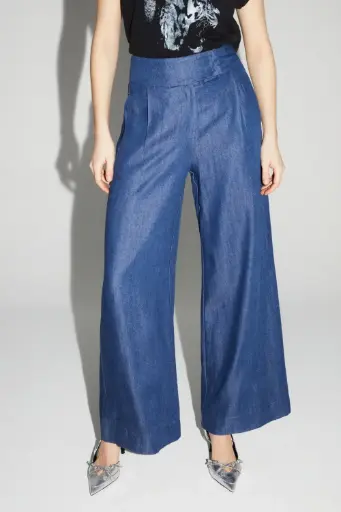 PANTALON ADA BLEU LYOCELL
