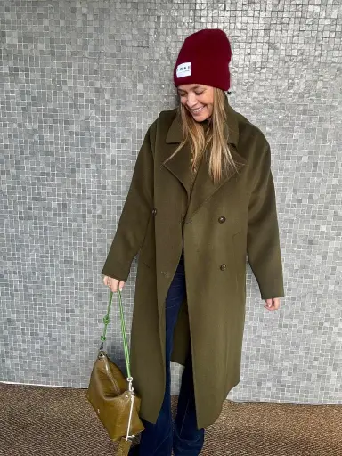MANTEAU LAINE KHAKI