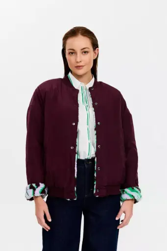 BOMBER CREMAS REVERSIBLE