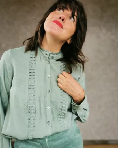 CHEMISE OMSA BLEU ACIER