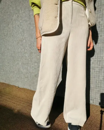 PANTALON NEW CORTINA ECRU