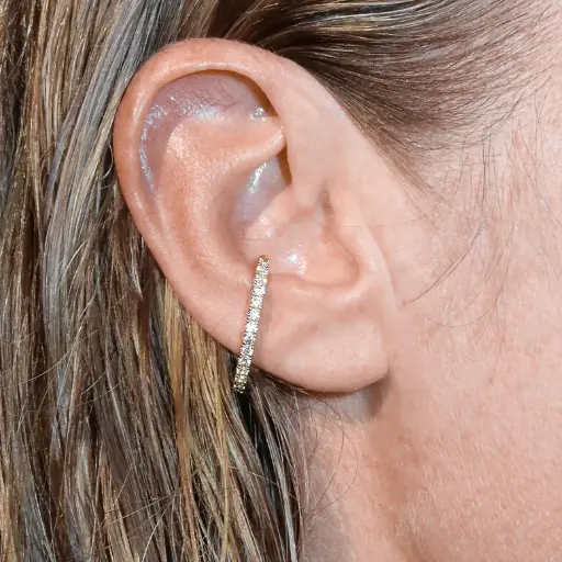 [billion avenue] BOUCLE DIAM HUG STUD GOLD