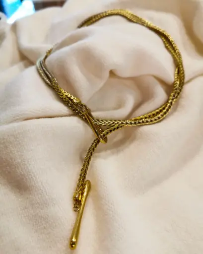 [25507] COLLIER NOEUD GOLD