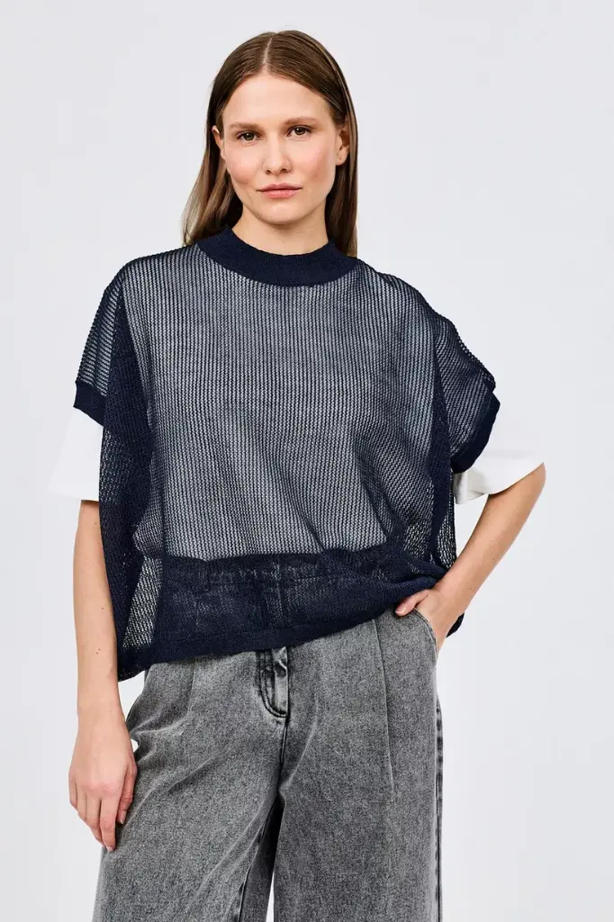 BLOUSE PRINCIPE MARINE