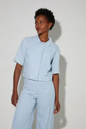 CHEMISE MAËL LYOCELL LIGHT BLUE