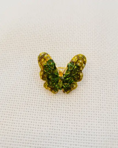 BROCHE MINI PAPILLON GREEN