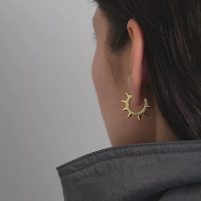 [BILLION AVENUE] BOUCLE SPIKE GOLD