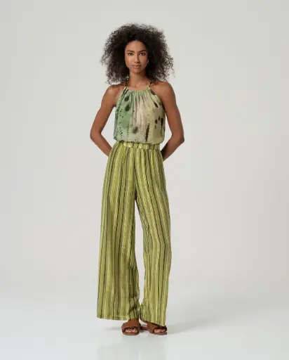 PANTALON MIZY VERT MULTI 
