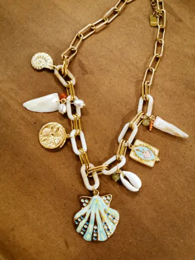 [1026M26032] COLLIER SEA&SALT TURQUOISE