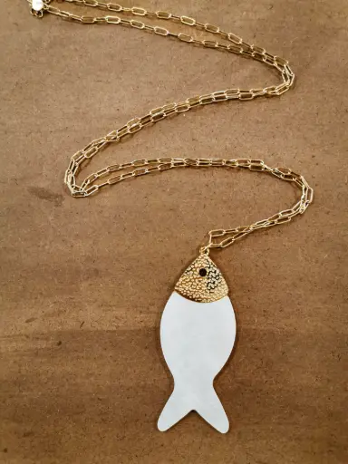 [B539M25057] COLLIER POISSON DORE