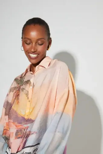 CHEMISE IRIS PAYSAGE