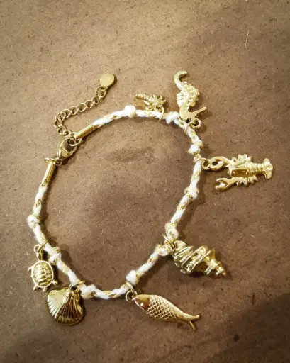 [B539AR26038] BRACELET WHITE SEA