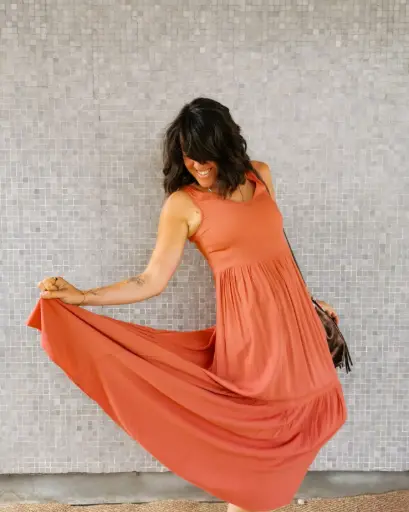ROBE RADIA BRIQUE
